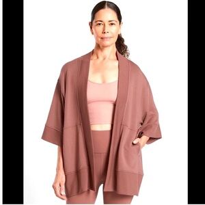 Athleta Lotus Wrap Open Front Cardigan Sz S/M